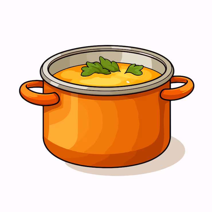 soup in pot